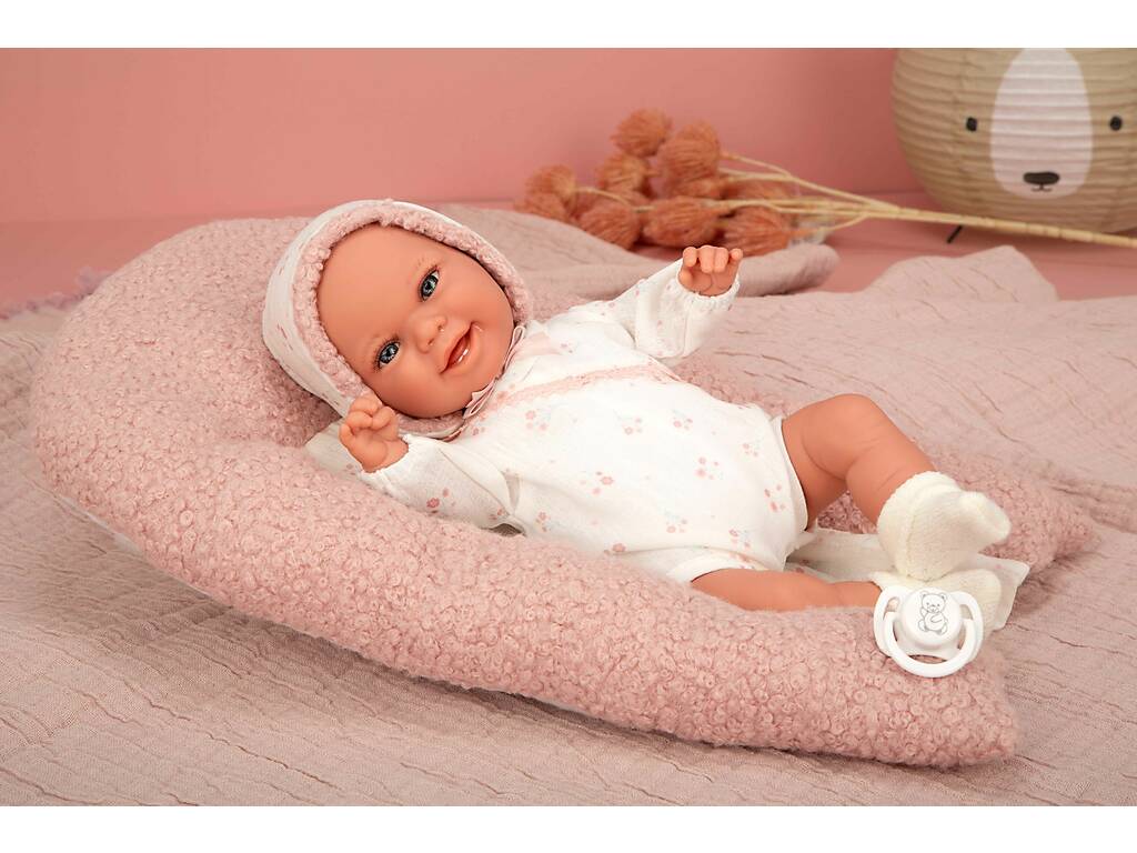 Poupée Elegance Babyto Rose de 30 cm avec coussin