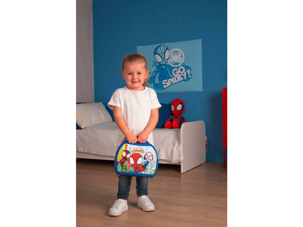 Spiderman Maletín com Veículo Construível e Ferramentas