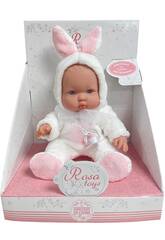 Poupée bébé lapin de 30 cm avec tétine