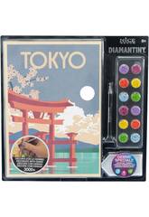 Diamantiny Décorer avec des pierres précieuses Carte postale de Tokyo