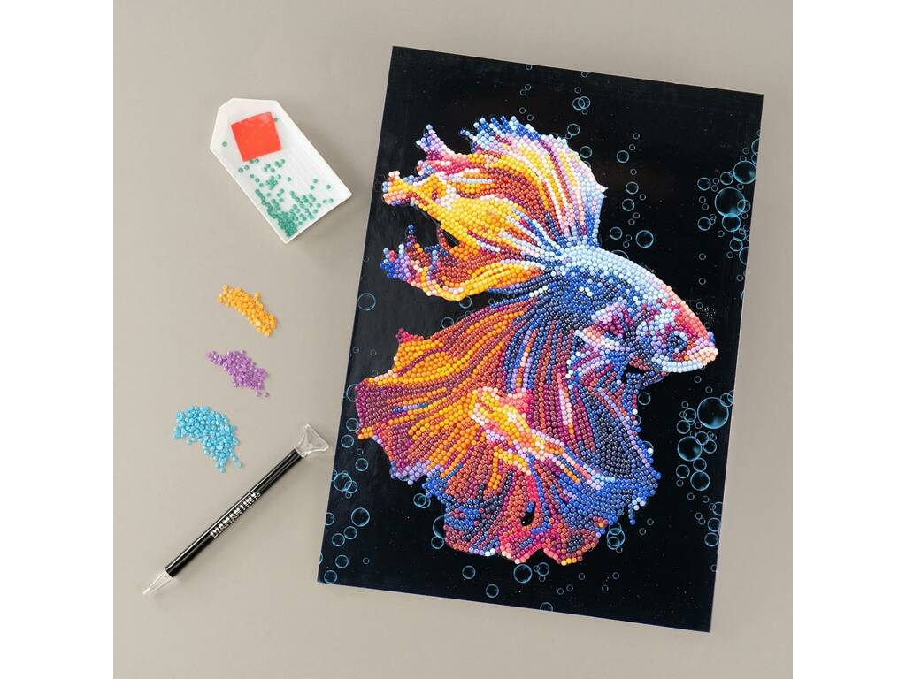 Diamantiny Décorer avec des pierres précieuses Poisson combattant