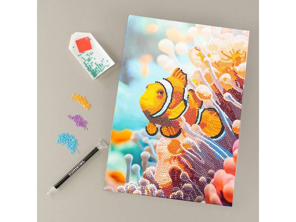 Diamantiny Décorer avec des pierres précieuses Poisson clown