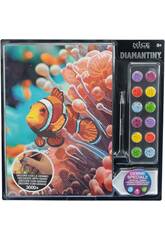 Diamantiny Décorer avec des pierres précieuses Poisson clown