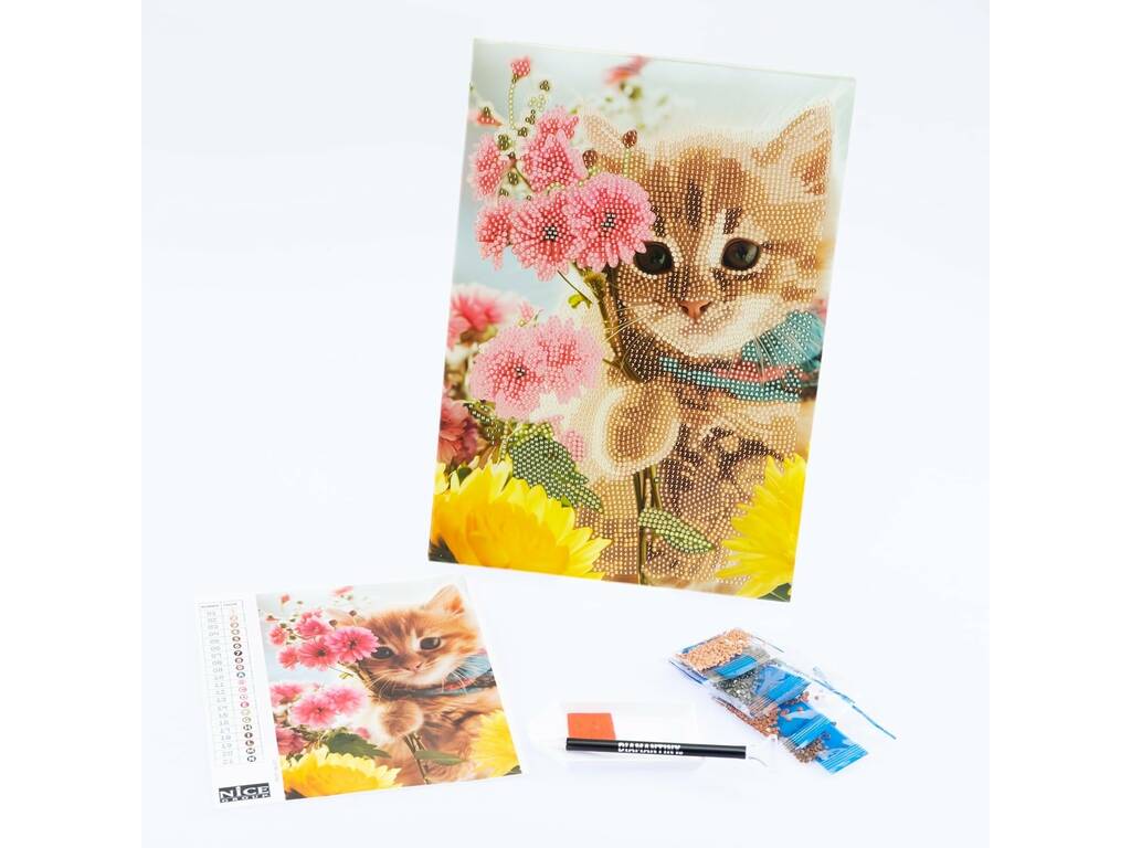 Diamantiny Decorar con Gemas Gato