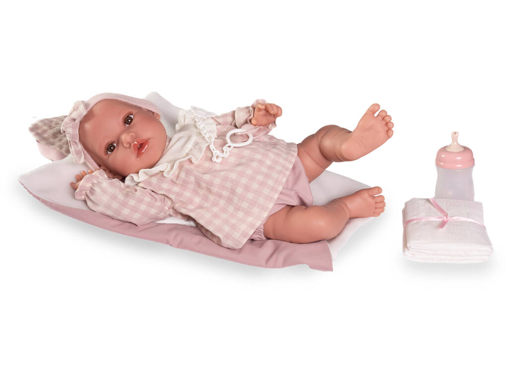 Poupée Erika nouveau-né de 42 cm avec table à langer