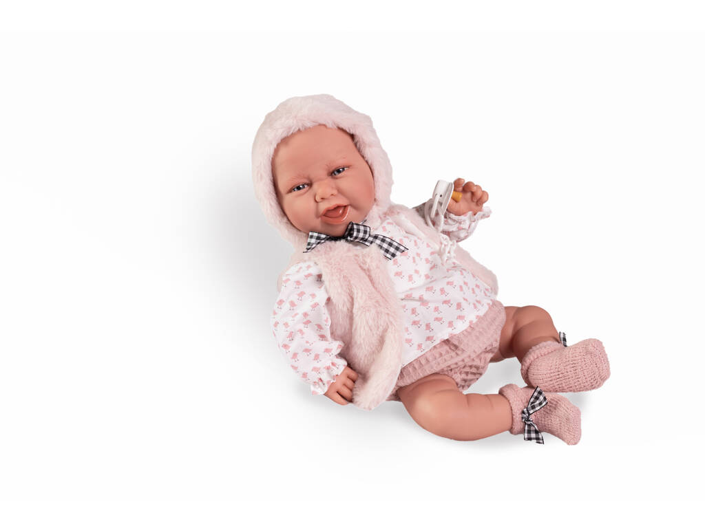 Poupée bébé nouveau-né Carla 42 cm avec gilet