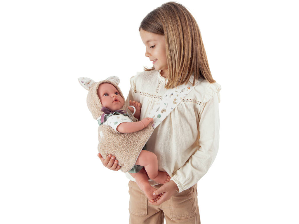 42 Cm Newborn Baby Doll Erik With Baby Carrier