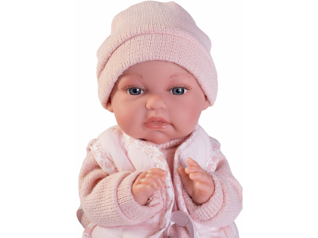 Poupée Posturitas Baby Toneta de 34 cm avec gilet et coussin