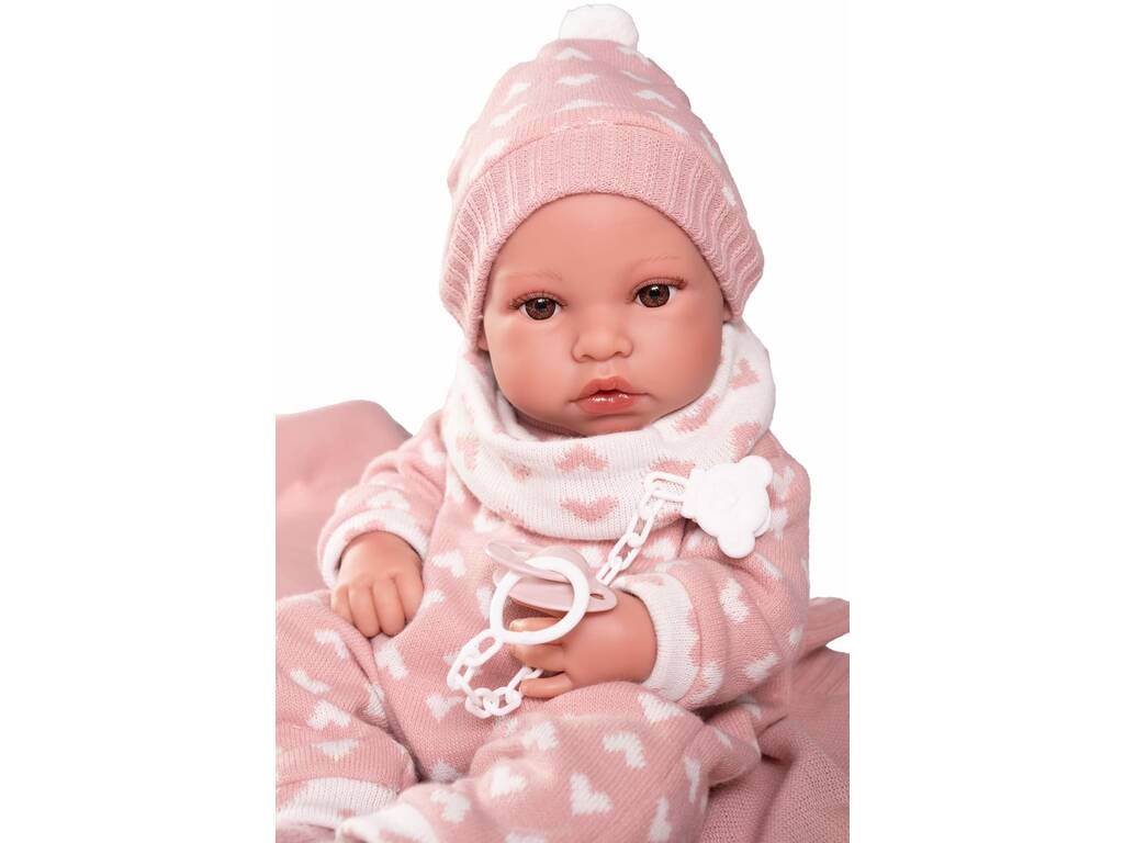 Poupée Bébé Nouveau-né Erika de 42 Cm Avec Toquilla