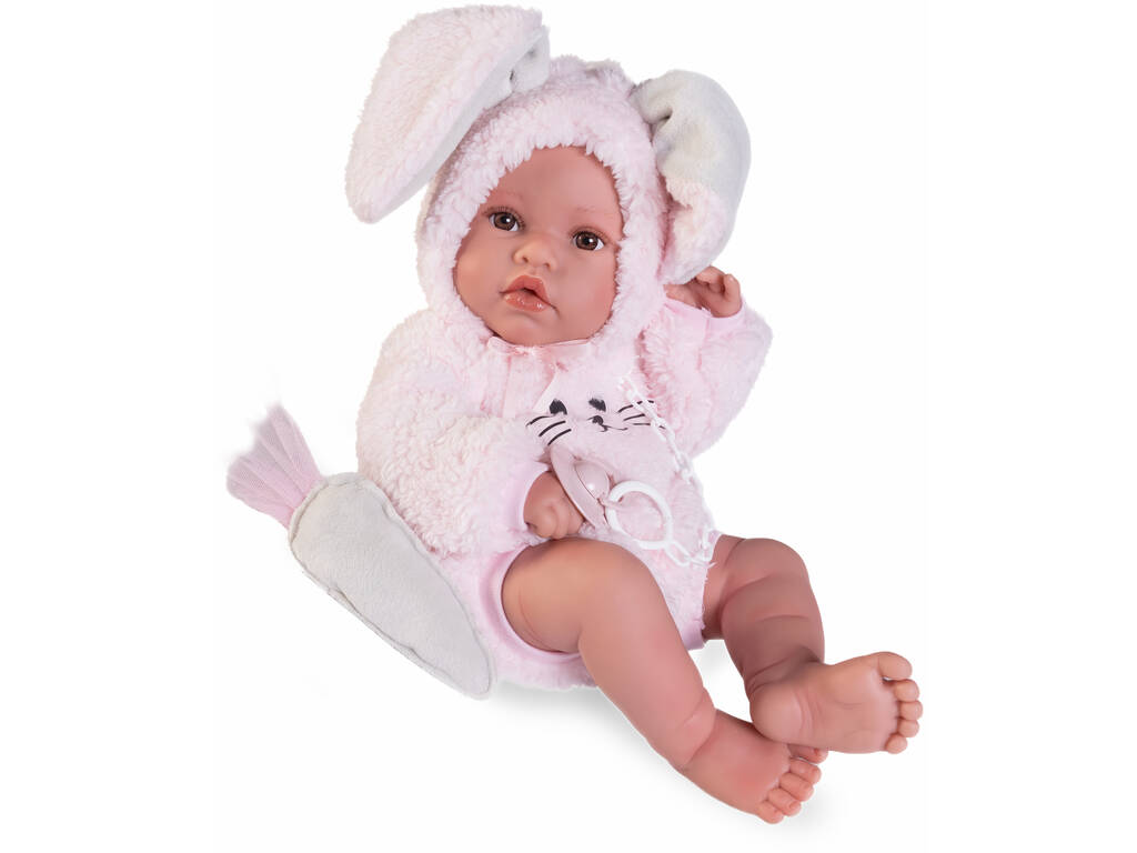 42 Cm Newborn Baby Doll Erika Bunny With Plush Toy