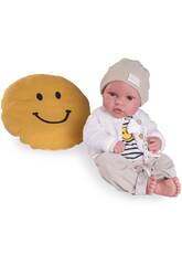 42 Cm Newborn Baby Doll Erik With Cushion Smile
