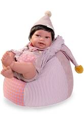 Boneca Beb Recm-Nascida Pipa Circus de 42 cm com Puf