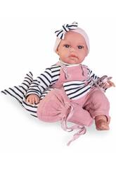 Boneca Beb Toneta Balbuceio de 34 Cm Com Bolsa de Peixe