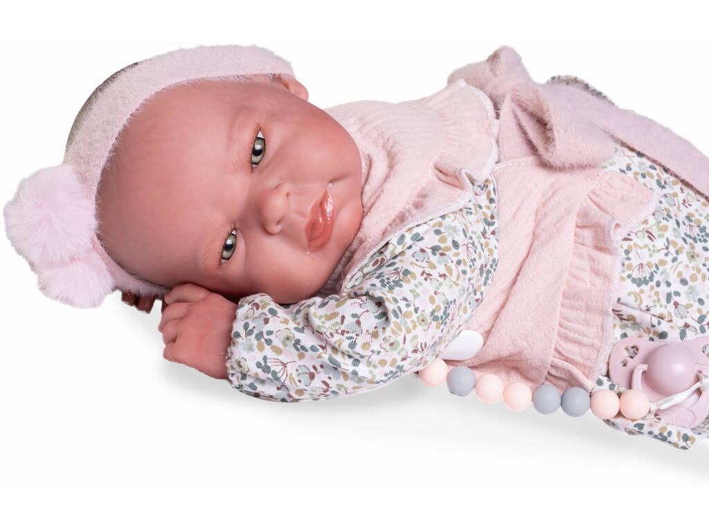 Boneca Bebé Sweet Reborn Lea de 42 cm com Babete Antonio Juan 80327