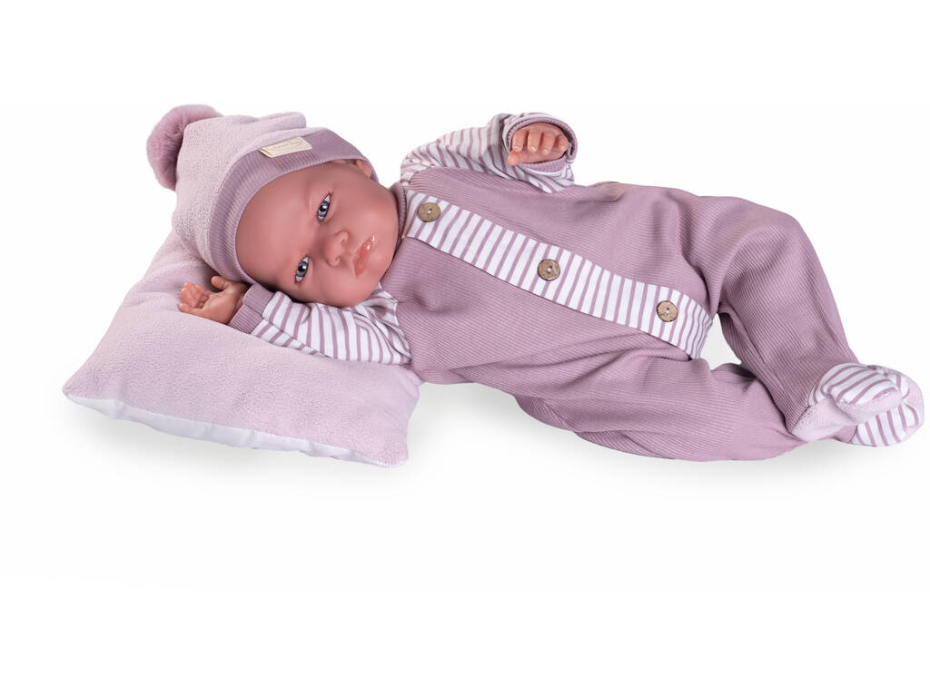 Poupée Bébé Mon Premier Reborn Berta de 52 Cm Avec Pyjama 