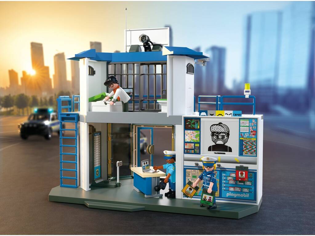 Playmobil City Action Commissariat avec salle d'enquête