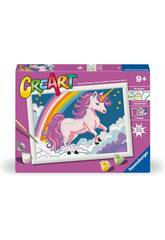 Creart Licorne rose fluo