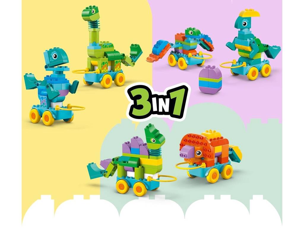 Lego Duplo Dinossauros Sobre Rodas 3 em 1