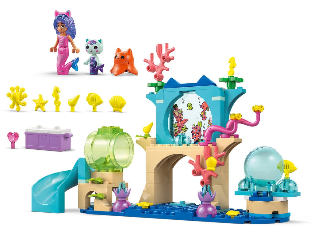 Lego La maison de poupées de Gabby L'aventure dans l'aquarium de Gabby Sirène
