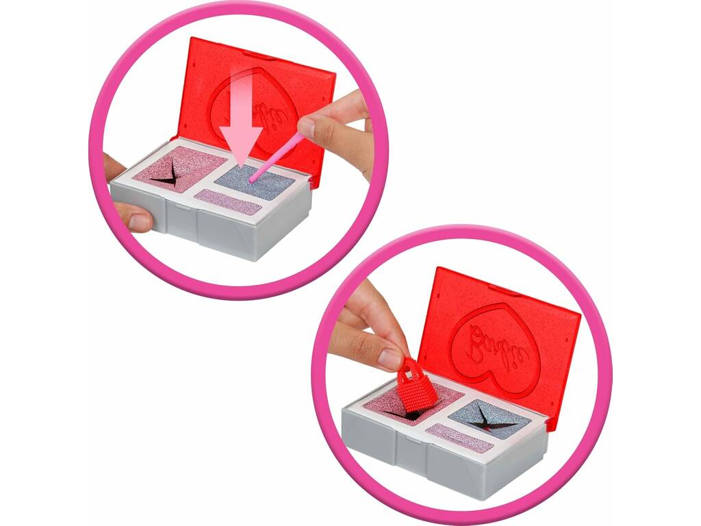 Barbie Party Unboxed Poupée avec palette rose et 10 surprises
