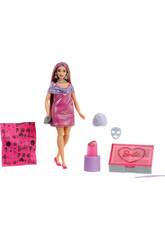 Barbie Party Unboxed Boneca com Paleta Rosa e 10 Surpresas