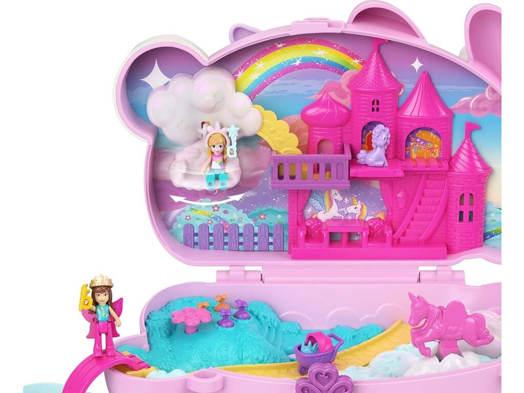 Polly Pocket Trousse 2 en 1 Amusement avec des lapins