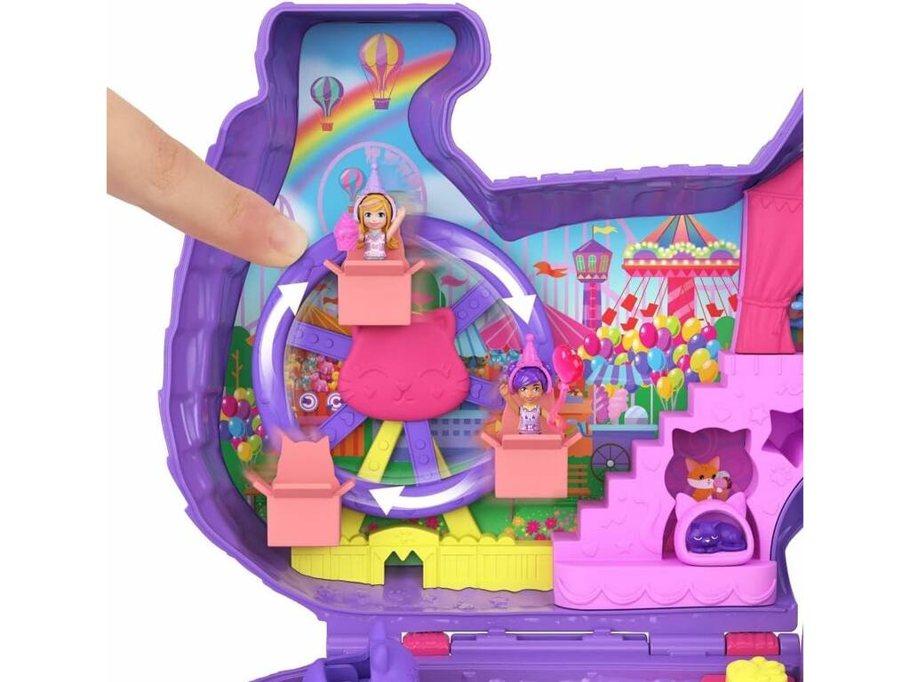Polly Pocket Mini Dolls Partyland Coffre à chat