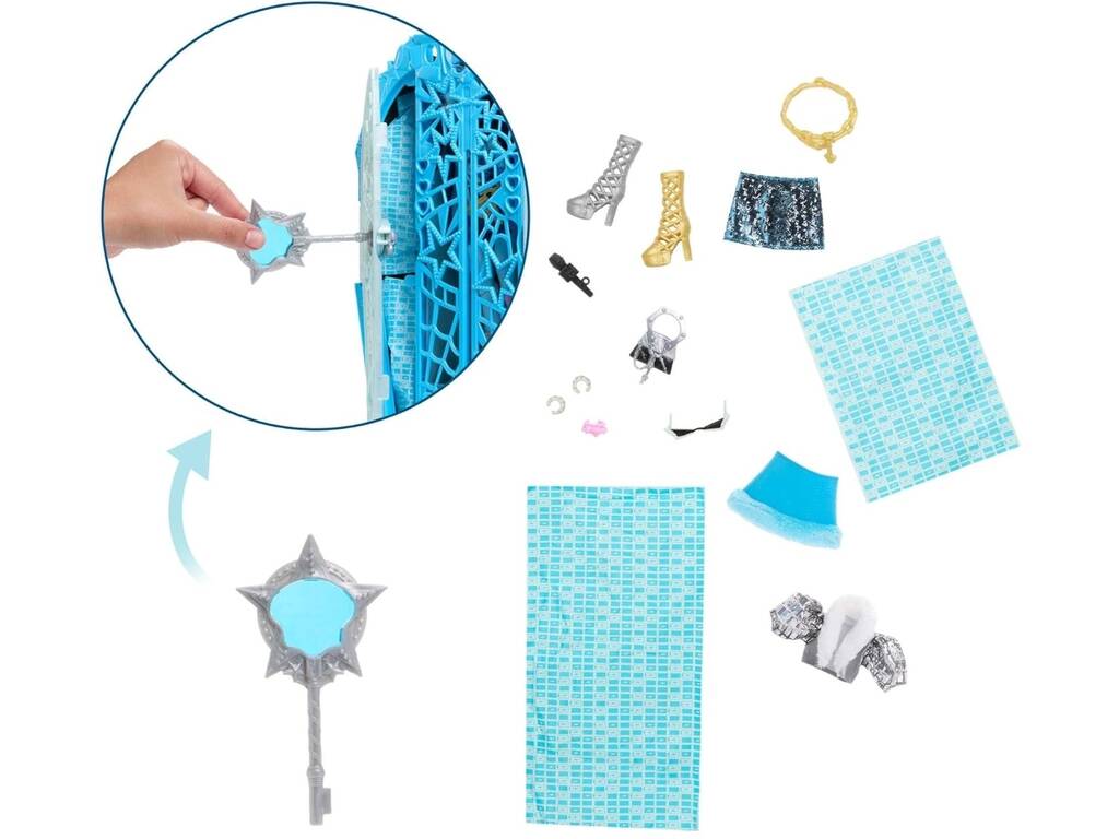 Monster High Skulltimate Secrets Hauntlywood Mysteries Poupée Frankie Stein avec armoire