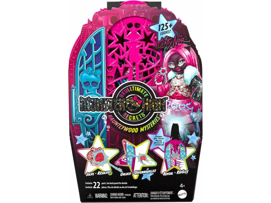 Poupée Catty Noir Monster High Skulltimate Secrets Hauntlywood Mysteries avec armoire