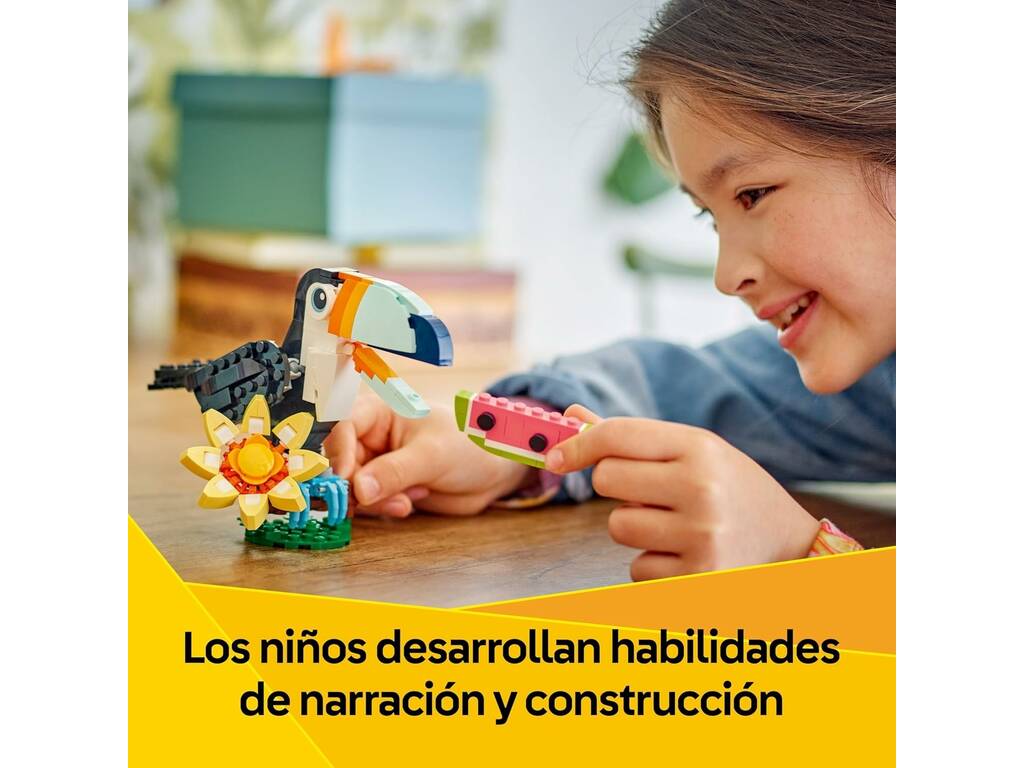 Lego Creator 3 en 1 Faune sauvage : Toucan tropical