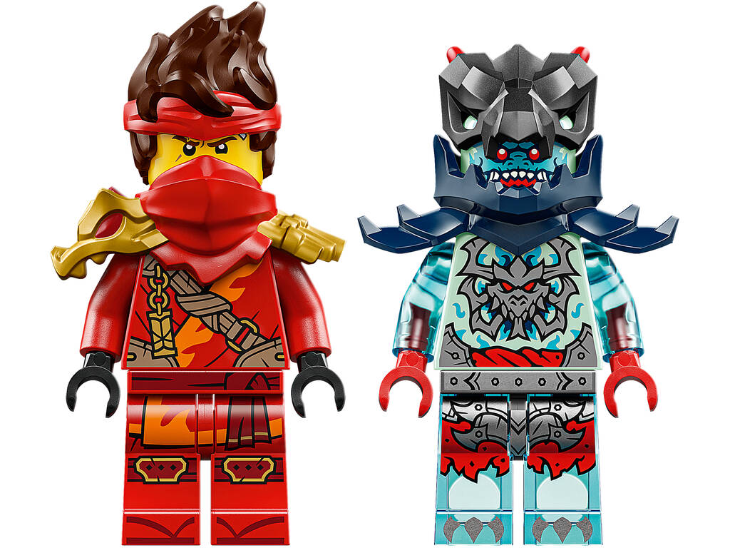 Lego Ninjago course éclair sur moto de Kai
