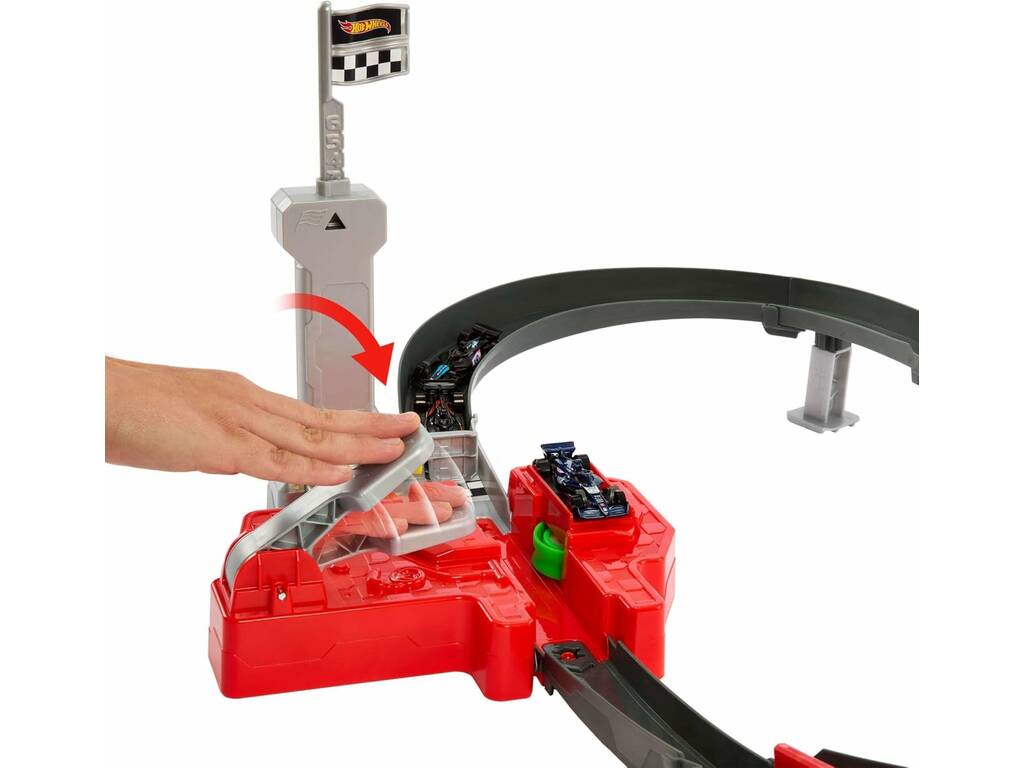 Circuit Hot Wheels Racing Formula 1 Sprint Race avec 3 voitures