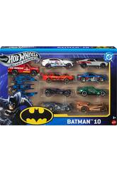 Hot Wheels Silver Series Pack 10 véhicules Batman DC