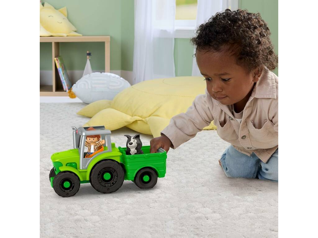Fisher Price Little People Tracteur à pousser et à jouer avec sons