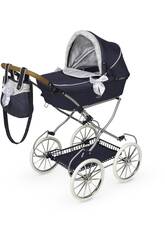 Chariot de poupe pliable vintage avec sac  main
