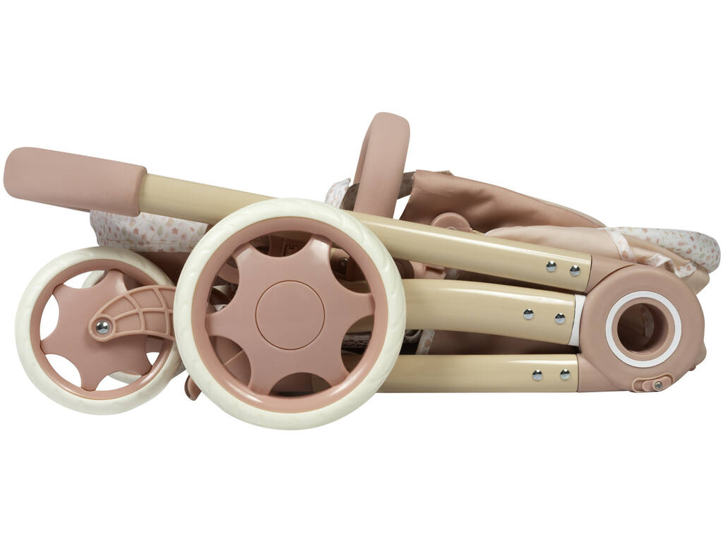 Coche De Muñeca Tulipe 3x1 Plegable Con Bolso