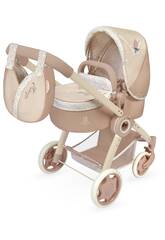 3-in-1 Klappbarer Puppenwagen Tulipe mit Tasche