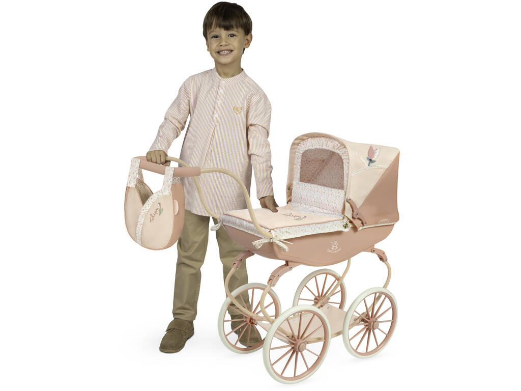 Chariot de poupée Tulipe classique avec sac à main
