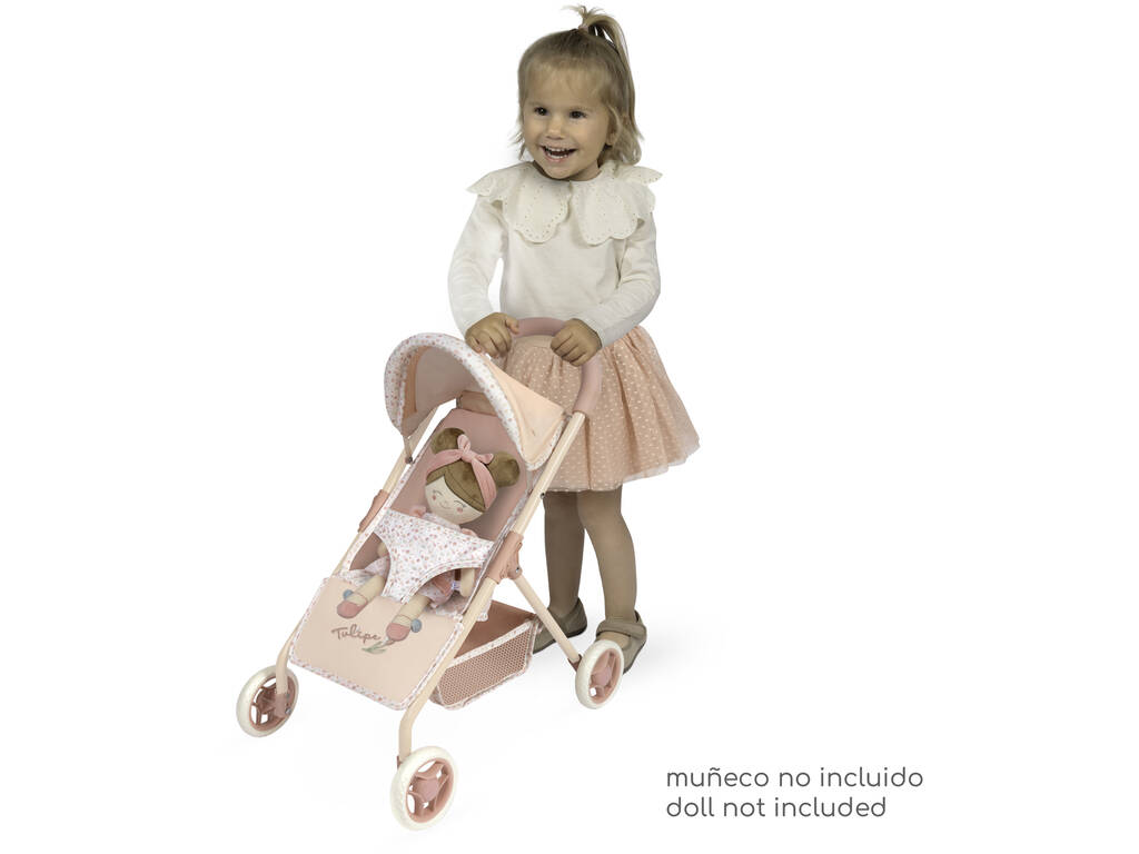 Chariot de poupée Tulipe Ma première poussette