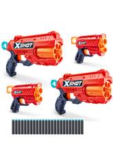 Zuru X-Shot 2 lanceurs Reflex et 2 lanceurs Micro avec 24 flchettes