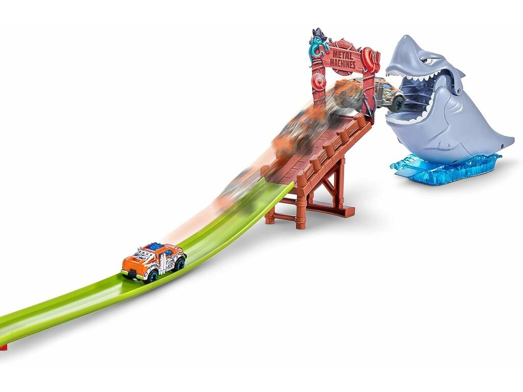 Zuru Metal Machines Playset Shark-Attack Track con Vehículo