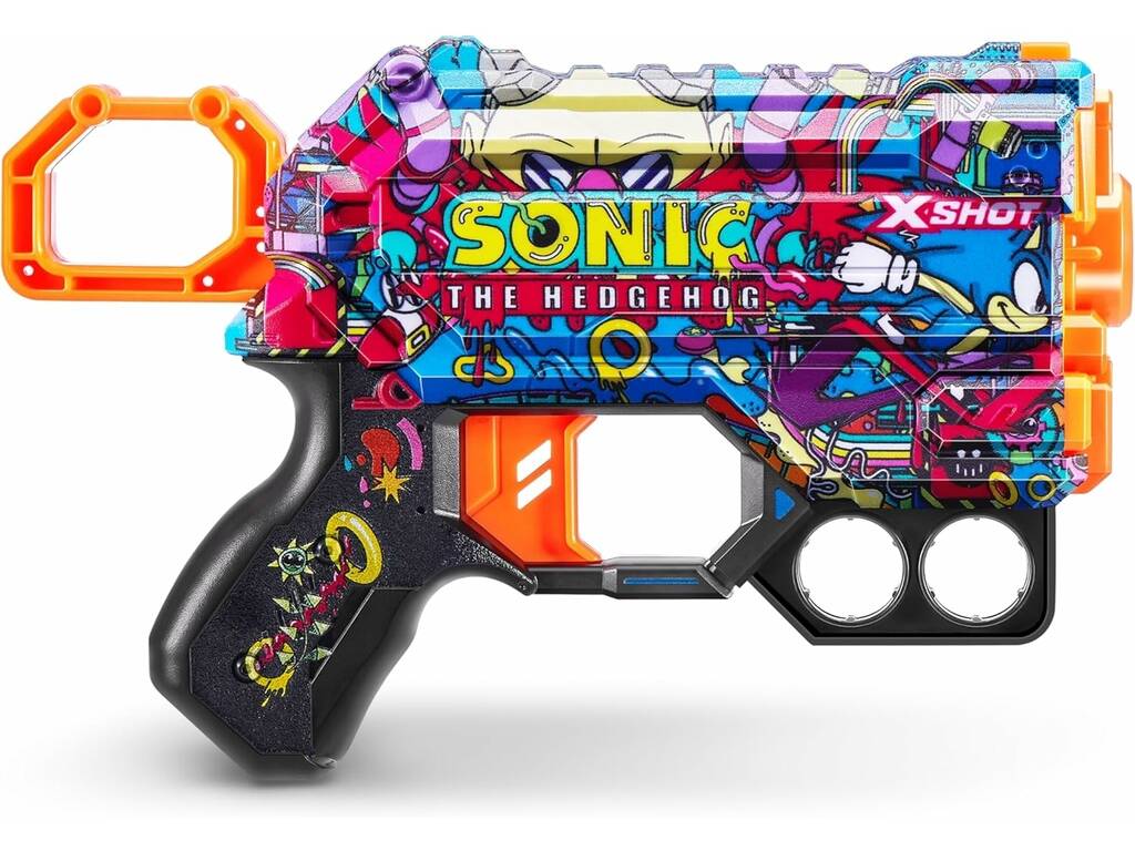 Zuru Xshot Skins Lanceur Sonic Menace avec 8 fléchettes