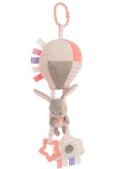 
Little Kids Globo Activity Peluche Hochet Ballon Rose de 25 cm avec Lapin

