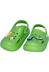 Sabots perfors EVA pour enfants, vert, taille 20