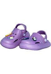 Tamancos Perfurados EVA Infantis Roxo Tamanho 27