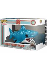 Funko Pop Movies Tubaro 50 Aniversrio Figura Grande Tubaro Branco