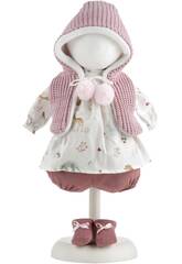 Robe pour poupée 38 cm Gilet à capuche et chaussettes