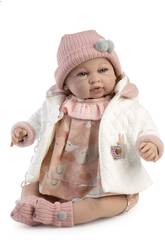 Poupée bébé pleureuse Sara nouveau-née de 50 cm avec manteau