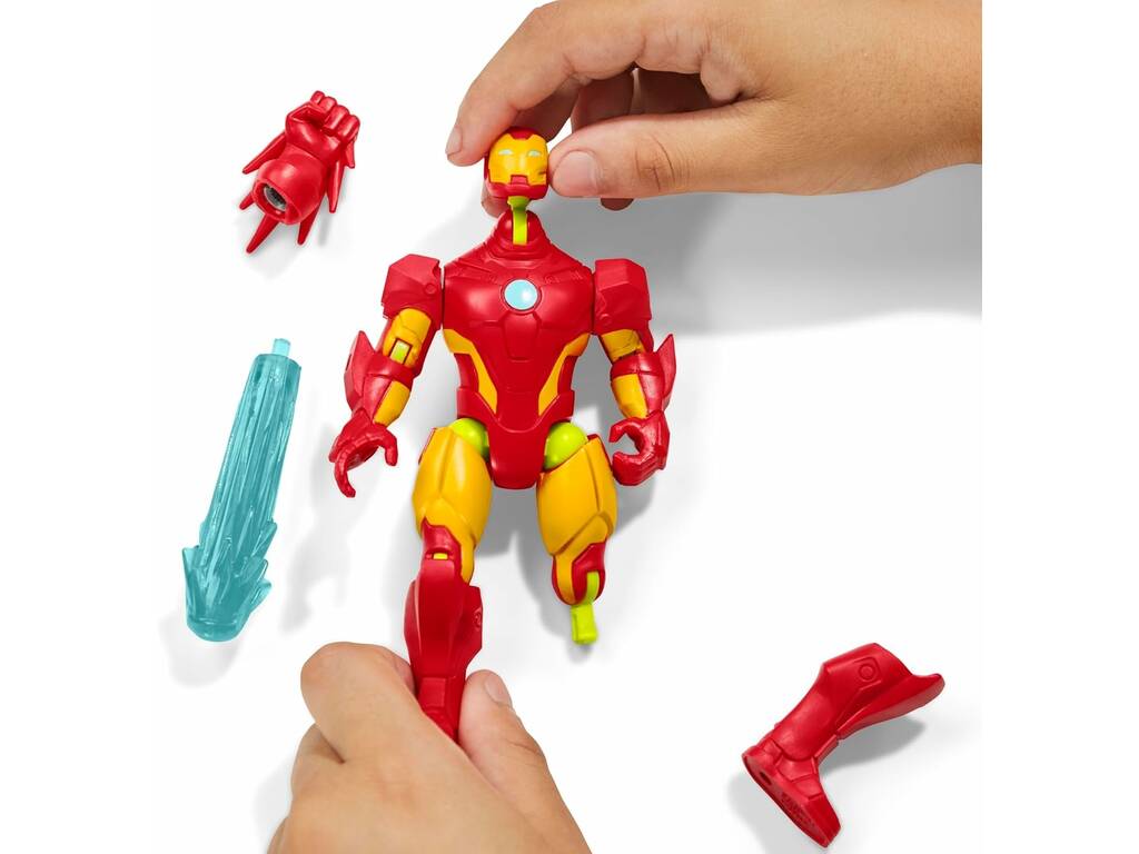 Marvel MixMashers Figurine de base Iron Man avec accessoires