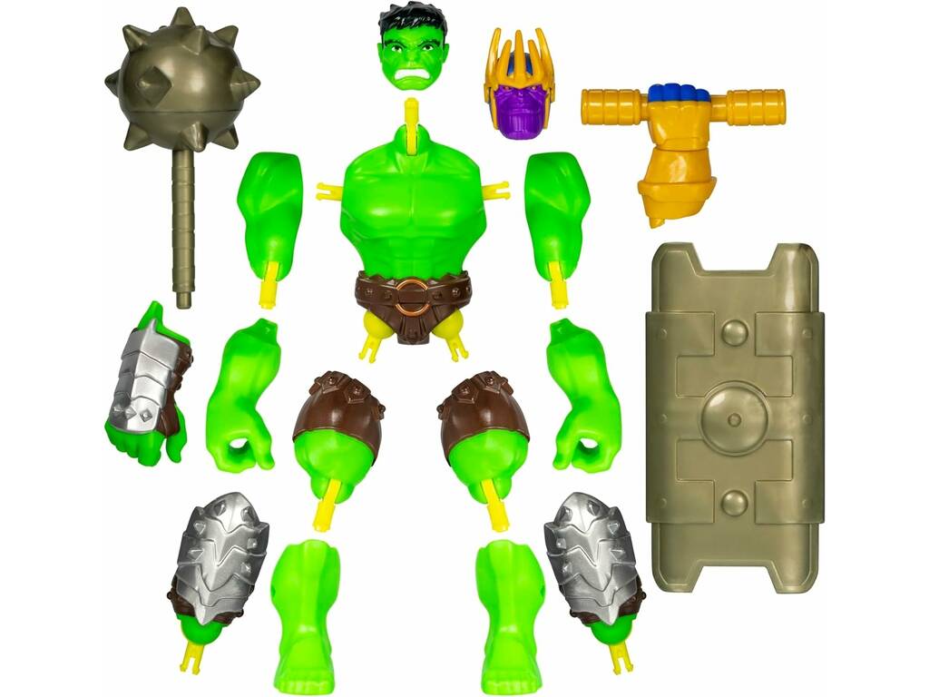 Marvel MixMashers Figurine Hulk Deluxe avec accessoires